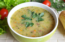 Картофельный крем-суп с тушенкой