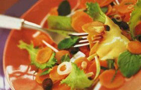 Морковный салат с мятой