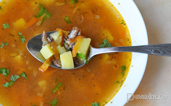 Рецепт рыбного супа с вермишелью или макаронами