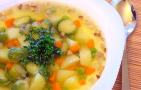 Суп из брюссельской капусты по-фламандски