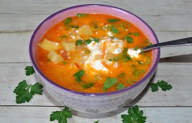 Таджикский суп Бринчоба